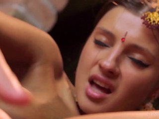 Gorgeous skinny Indian teen erotic dance & finger-fucking