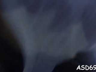 Asian gal spreads legs for a fuck