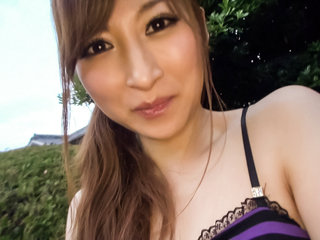 Reira Aisaki naughty play on her young Asian pussy